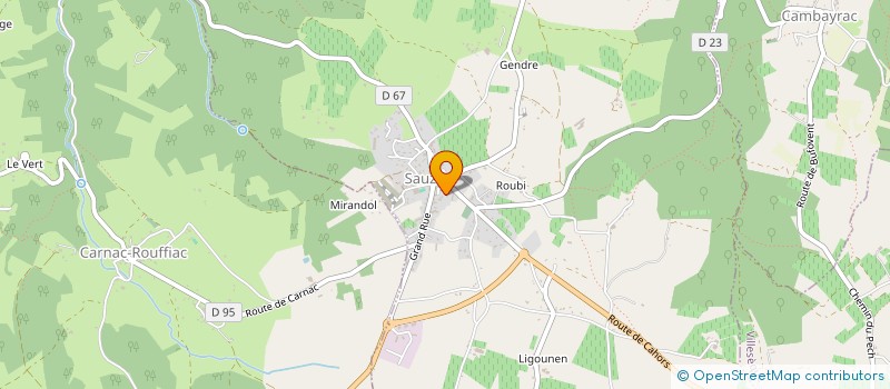 localisation de l'entreprise BLEU BLANC ROSE  SAUZET