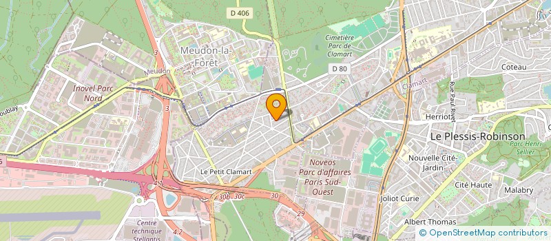 localisation de l'entreprise BLEU BLANC ROUGE à CLAMART
