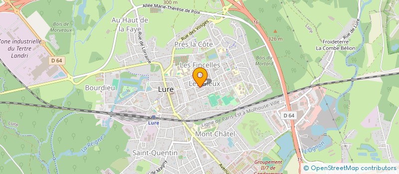 localisation de l'entreprise BLEU BLANC ROUGE ELECTRICITE  LURE