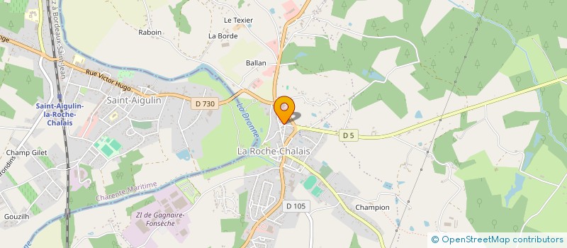 localisation de l'entreprise BLEU BLANC TECH  LA ROCHE-CHALAIS