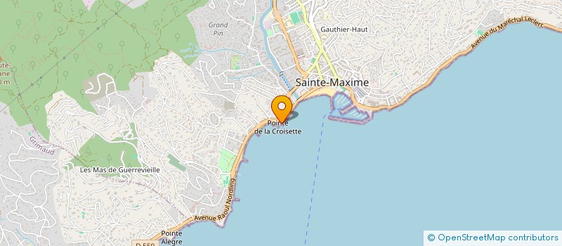 localisation de l'entreprise BLEU BLEU à SAINTE-MAXIME