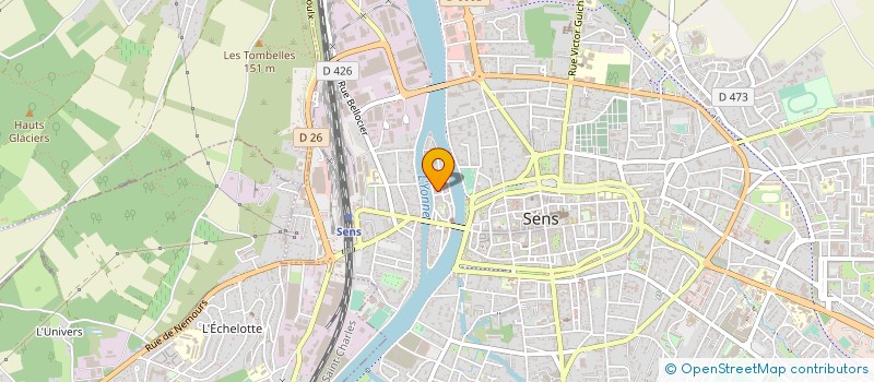 localisation de l'entreprise BLEU BLEU ROUGE à SENS