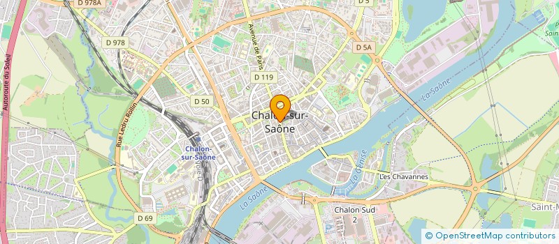 localisation de l'entreprise BLEU CERISE  CHALON-SUR-SAONE