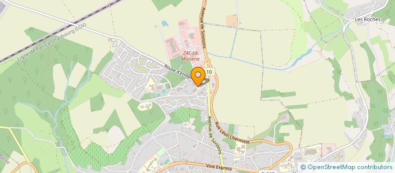 localisation de l'entreprise BLEU CIEL  CHATEAU THIERRY