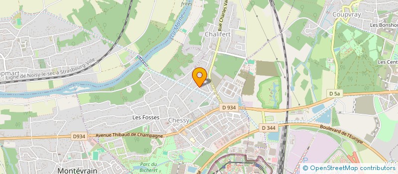 localisation de l'entreprise BLEU CIEL  CHESSY