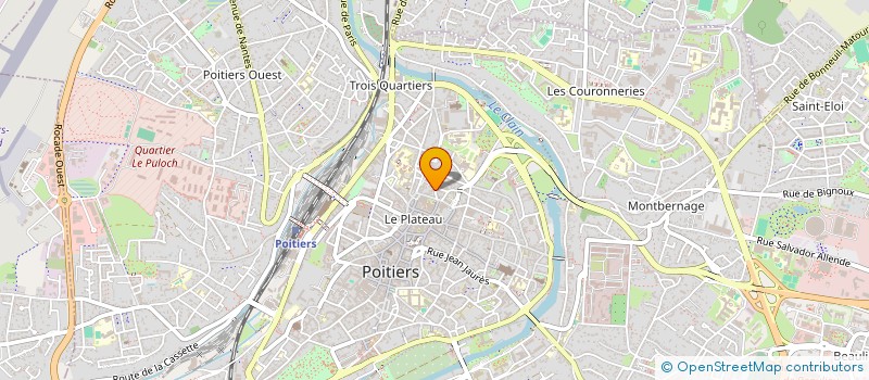 localisation de l'entreprise BLEU CLAIN à POITIERS