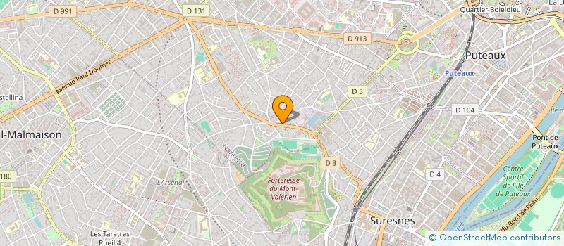 localisation de l'entreprise BLEU &CLAIR  NANTERRE