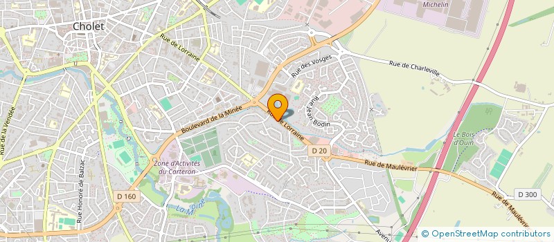 localisation de l'entreprise BLEU COM'CEDRE à CHOLET