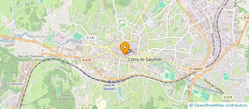 localisation de l'entreprise BLEU COMME NEIGE  LONS-LE-SAUNIER