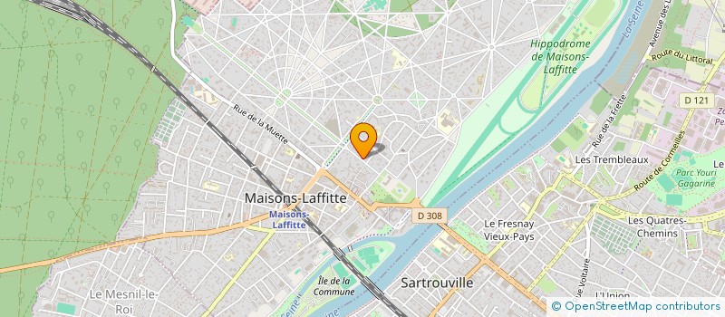 localisation de l'entreprise BLEU COMME UNE ORANGE  MAISONS-LAFFITTE