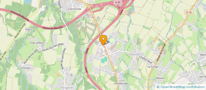 localisation de l'entreprise BLEU CREATION  NEYDENS