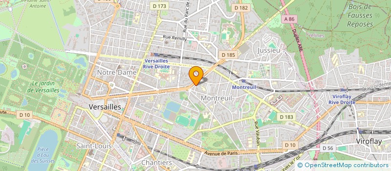 localisation de l'entreprise BLEU CULTIVE à VERSAILLES