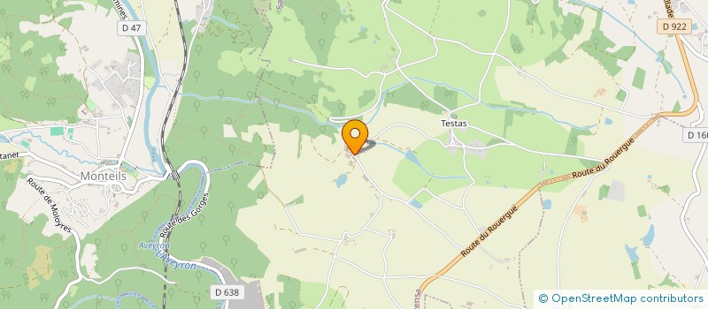 localisation de l'entreprise BLEU D'AVEYRON  VILLEFRANCHE-DE-ROUERGUE