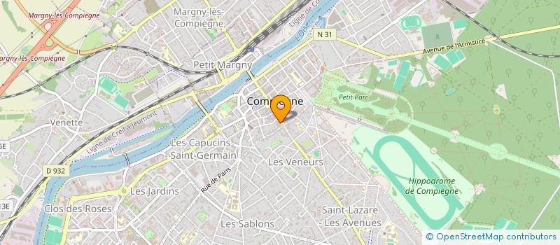 localisation de l'entreprise BLEU DE GENES  COMPIEGNE