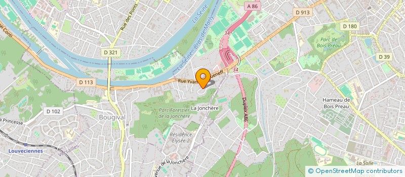 localisation de l'entreprise BLEU DE GRIS  BOUGIVAL