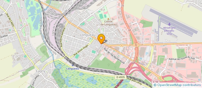 localisation de l'entreprise BLEU DE LUXE  LONGUEAU