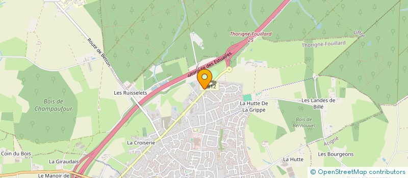 localisation de l'entreprise BLEU DE PRUSSE  THORIGNE-FOUILLARD