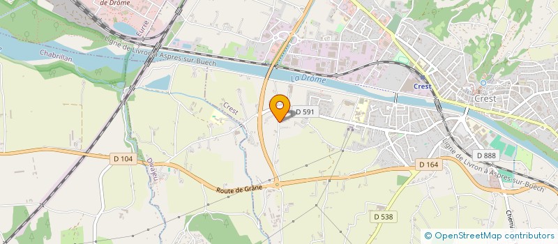 localisation de l'entreprise BLEU EDEN  CREST