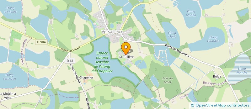 localisation de l'entreprise BLEU EN MER  VERSAILLEUX