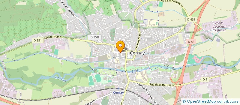 localisation de l'entreprise BLEU ESTHETIQUE à CERNAY