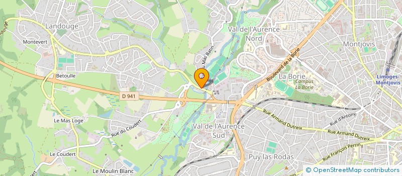 localisation de l'entreprise BLEU ET JAUNE INVEST à LIMOGES
