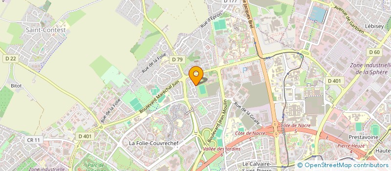 localisation de l'entreprise BLEU ETOILE à CAEN