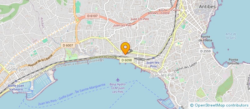 localisation de l'entreprise BLEU FONCE  NICE