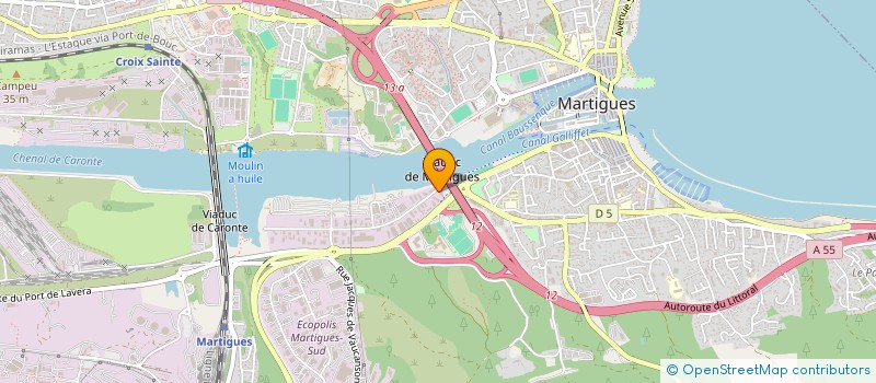 localisation de l'entreprise BLEU FONDE  MARTIGUES