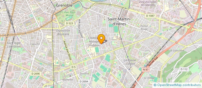 localisation de l'entreprise BLEU FUCHSIA  GRENOBLE