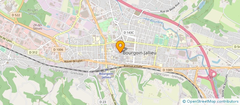 localisation de l'entreprise BLEU HABITAT à BOURGOIN-JALLIEU