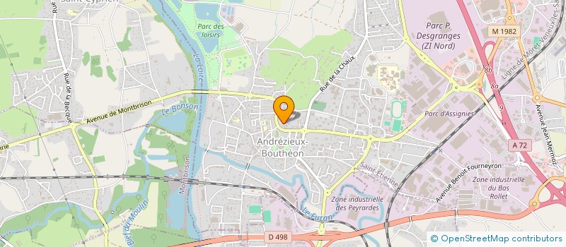 localisation de l'entreprise BLEU HORIZON 42  BONSON