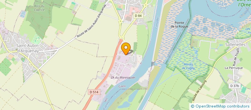 localisation de l'entreprise BLEU JAUNE COUVERTURE à OUISTREHAM