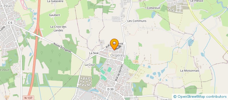 localisation de l'entreprise BLEU K@KTUS  ORGERES