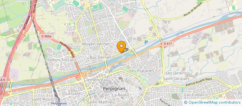 localisation de l'entreprise BLEU LIBERTE  PERPIGNAN