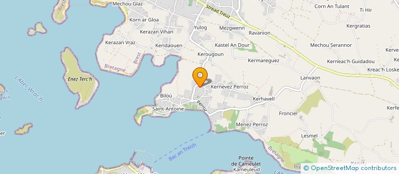 localisation de l'entreprise BLEU LILIA  PLOUGUERNEAU