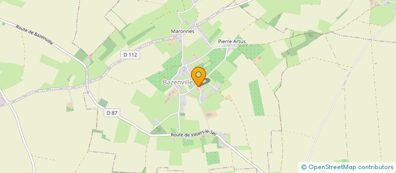 localisation de l'entreprise BLEU LIN  BAZENVILLE