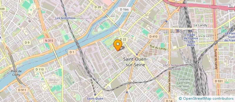 localisation de l'entreprise BLEU MAISON  SAINT-OUEN-SUR-SEINE