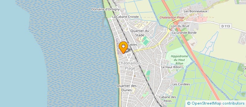 localisation de l'entreprise BLEU MARINE à CHATELAILLON-PLAGE