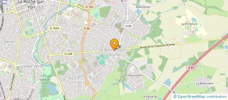 localisation de l'entreprise BLEU MARINE à LA ROCHE-SUR-YON