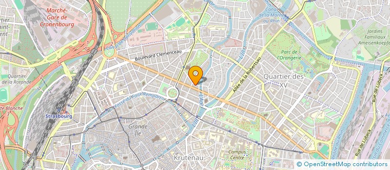 localisation de l'entreprise BLEU MARINE à STRASBOURG