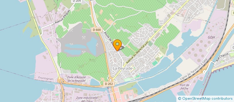 localisation de l'entreprise BLEU MARINE à FRONTIGNAN