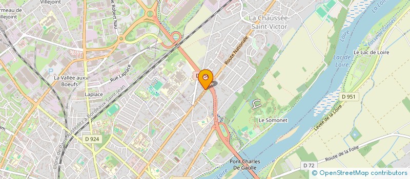 localisation de l'entreprise BLEU MARINE  LA CHAUSSEE SAINT VICTOR