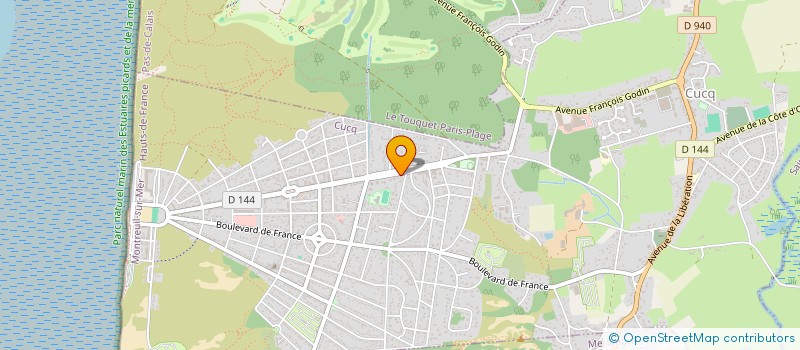 localisation de l'entreprise BLEU MARINE à CUCQ