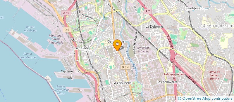 localisation de l'entreprise BLEU MARINE à MARSEILLE
