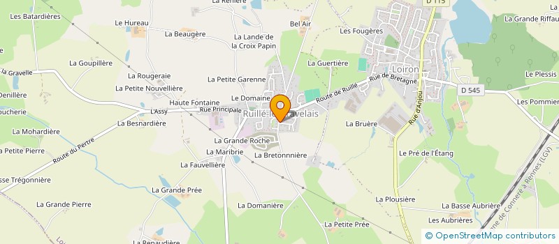 localisation de l'entreprise BLEU MARINE  SAINT-CYR-LE-GRAVELAIS