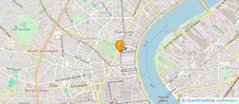 localisation de l'entreprise BLEU MARINE  BORDEAUX