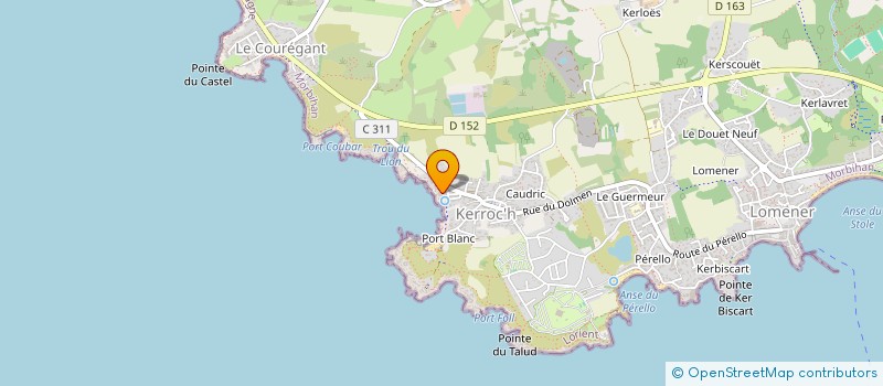 localisation de l'entreprise BLEU MARINE à PLOEMEUR