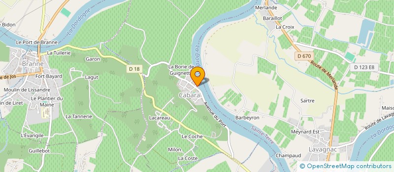 localisation de l'entreprise BLEU MARINE  SAINT-VINCENT-DE-PERTIGNAS