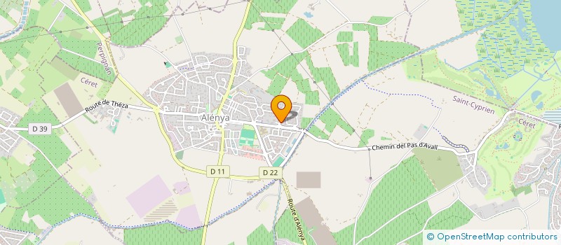 localisation de l'entreprise BLEU MARINE  ALENYA