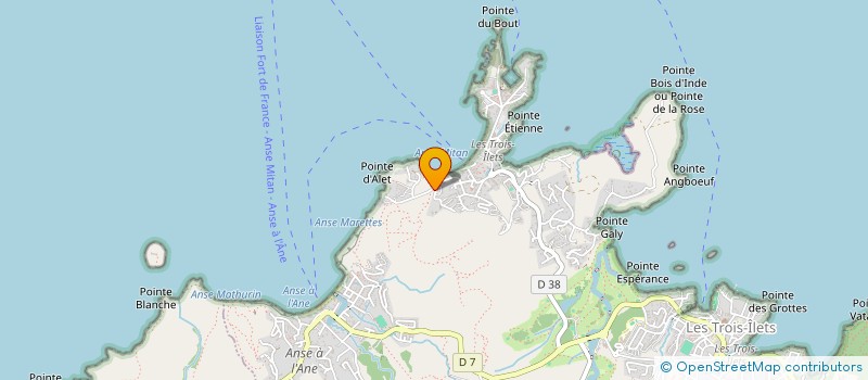 localisation de l'entreprise BLEU MARINE à LES TROIS-ILETS